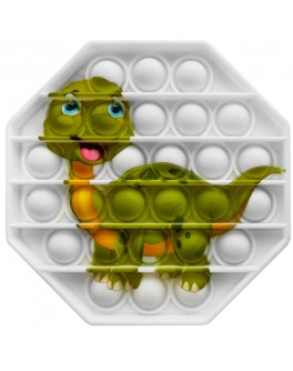 Іграшка антистрес пупирки Pop It Восьмиугольник з динозавриком