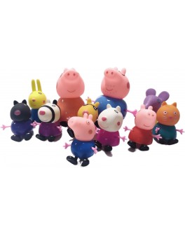 Ігровий набір Yangguang Toys Factory Фігурки з мультфільму Свинка Пеппа 12 фігурок з меблями (YM 66 A7-5)