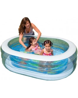 Надувной бассейн детский Intex Oval Whale Fun Pool 163х107х46 см (57482) - mlt 57482
