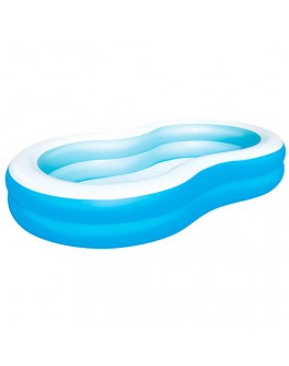 Сімейний надувний басейн Bestway Блакитна лагуна 262x157x46 см (54117) - mpl 54117