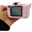 Дитячий фотоапарат 2 в 1 Єдиноріг Babycamera з екраном та іграми в чохлі, рожевий (C 56662)