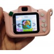 Дитячий фотоапарат 2 в 1 Собачка Babycamera з екраном та іграми в чохлі, рожевий (C 56663)