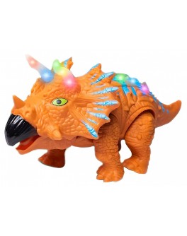 Інтерактивна іграшка Динозавр, звук, підсвічування, рухається, помаранчевий (8802)