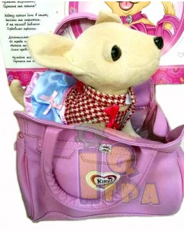 Собачка в сумочке Кикки Розовая мечта, 25 см, укр. озвучка (M 3219-UA) - mpl M 3219-UA