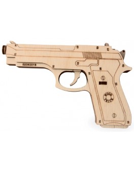 Механический 3D пазл Пистолет Wood Trick - WT 4820195190135