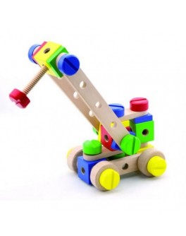 Дерев'яна іграшка конструктор Viga Toys 53 деталі (50490)