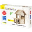 Дерев'яний конструктор Ігротеко - Будиночок з верандою на 102 деталі