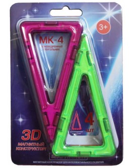 3D Магнитный конструктор Магникон Равнобедренный треугольник (MK-4-РТ) - MD MK-4-РТ