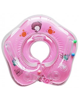 Круг надувний для купання немовлят Huada Toys рожевий (С 29114)