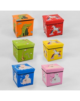 Пуф-коробка для зберігання іграшок, 30х30х30 см (С 44806)