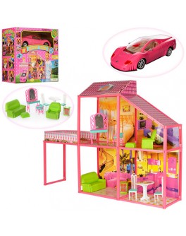 Кукольный домик для Барби с машиной My Lovely Villa