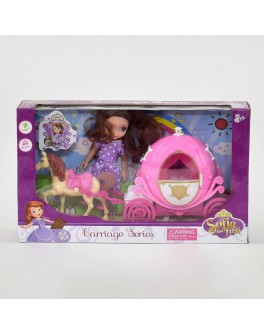 Ігровий набір Карета з лялькою Принцеса Софія, світло, звук (DN 843 SF-1)