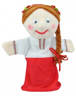Лялька м'яка на руку Копиця Українка (00633)