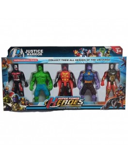Набір фігурок героїв Justice Warrior, 5 штук (8055 A)