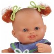 Кукла-пупс Младенец девочка европейка в полосатом платье Paola Reina, 22 см - kklab 01108