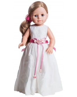 Кукла Эмма в белом платье Paola Reina, 40 см - kklab 06040