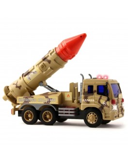 Машинка інерційна Ракетна установка 1:16, звук, підсвічування, імітація пострілів (WY 651 C)