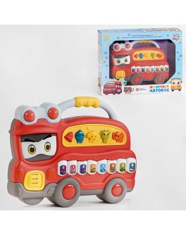 Музична іграшка TK Group Автобус червоний, 4 режими, 4 мелодії, звук, світло (91780-1)