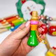 Музичний набір інструментів для дітей у контейнері №5 – 12 дерев’яних інструментів 