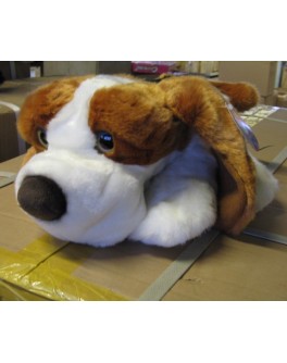 Мягкая игрушка Собака гончая, одевается на руку, лает, 34 см - ves МК60172