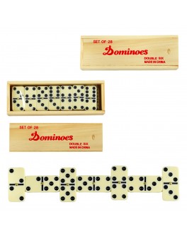 Настільна гра Доміно 28 елементів (у дерев'яній коробці) (C 60436)
