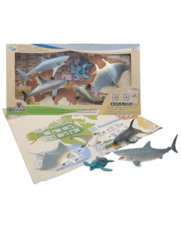 Обучающий игровой набор с QR-картой Wenno Обитатели Тихого океана (WPN1701) - KDS WPN1701