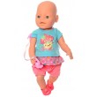 Кукла Baby Born девочка в голубой футболке и розовых шортиках (8191) - mpl 8191