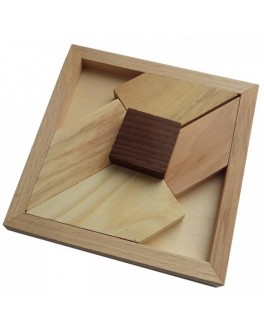 Головоломка деревянная Черный квадрат (большой) КрутьВерть - KV 64017