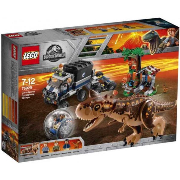 Конструктор LEGO Jurassic World Побег в гиросфере от карнотавра (75929) - bvl 75929