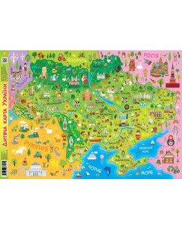 Плакат Дитяча карта України А1