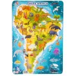Пазл в рамке Dodo Материки Южная Америка (R300178) - dodo R300178