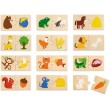 Набір пазлів з дерева Viga Toys Що їдять тварини (51607) - afk 51607