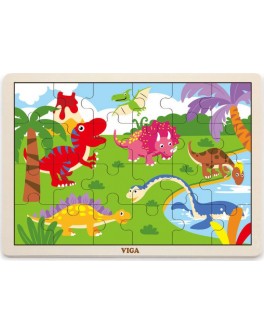 Пазл з дерева Viga Toys Динозавр (51460) - afk 51460