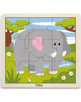 Пазл з дерева Viga Toys Слон (51441) - afk 51441