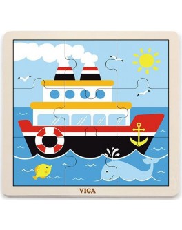 Пазл з дерева Viga Toys Корабель (51445) - afk 51445