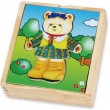Дерев'яна рамка-вкладиш Viga Toys Гардероб ведмедиці (56403) - afk 56403