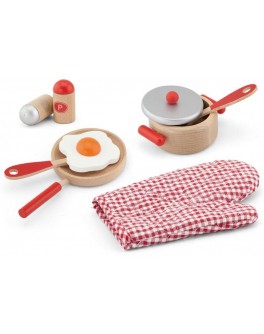 Іграшка дерев'яна Viga Toys Маленький кухар, червоний (50721) - afk 50721