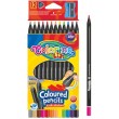 Трикутні кольорові олівці Jumbo 12 кольорів з точилкою - ves 55826