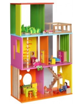 Дерев'яна іграшка Classic World Будинок модерн для ляльок - CW 4124