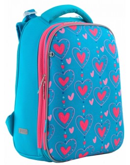Рюкзак шкільний каркасний 1 Вересня H-12 Romantic hearts - poz 556034