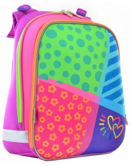 Рюкзак шкільний каркасний 1 Вересня H-12 Bright colors, 38х29х15 - poz 554581