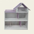 Будиночок дерев'яний для Барбі ліловий (2 поверхи, 5 кімнат) 100х100х30 см - mlt PL519-0806