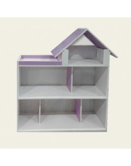 Будиночок дерев'яний для Барбі ліловий (2 поверхи, 5 кімнат) 100х100х30 см - mlt PL519-0806