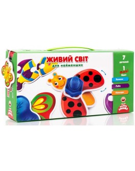 Гра з болтами Vladi Toys Живий світ для найменших (VT2905-10) - VT2905-10