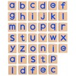 Набір магнітних букв Viga Toys Рядкові латинські, 40 шт. (50590)