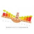 Дерев'яна іграшка Монтессорі ваги-балансир Заєць з морквинами (2714)