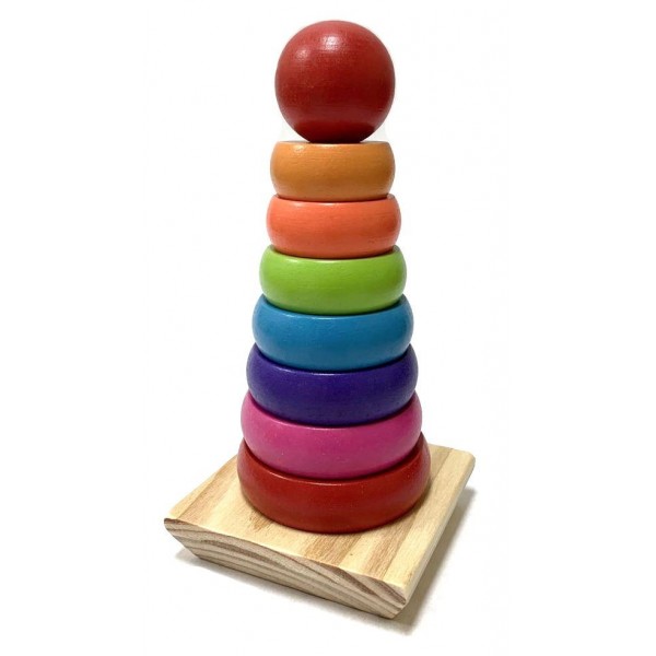 Дерев'яна іграшка Limo Toy Пірамідка (MD 1215)