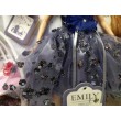 Лялька шарнірна Emily шатенка в синій сукні з гойдалкою 30 см (QJ 089)