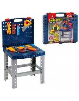 Дитячий набір іграшкових інструментів чемодан-стол з інструментами (661-74)