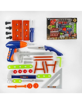 Дитячий ігровий набір інструментів, 31 елемент, дриль із заводним механізмом (520-3 D)